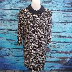 Forever 21  Blue Shift Dress Bows Vintage Style